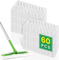 60 Count for Swiffer Dry Cloths Compatible with Swiffer Sweeper& Mop Deluxe 2-in-1 Floor Mopping and Limited Edition Pink Wicked, Cleaning Dust and Hair, for Swiffer Dry Sweeping Cloths