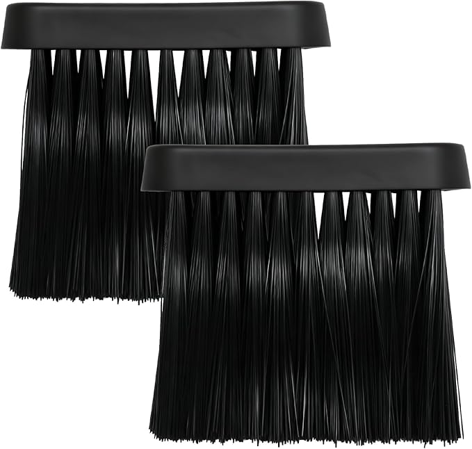 2 PCS Oblong Fireplace Brush, PP Fireplace Broom Replacement Head, Chimney Brush for Fireplace Cleaning Kit and Pellet Stove
