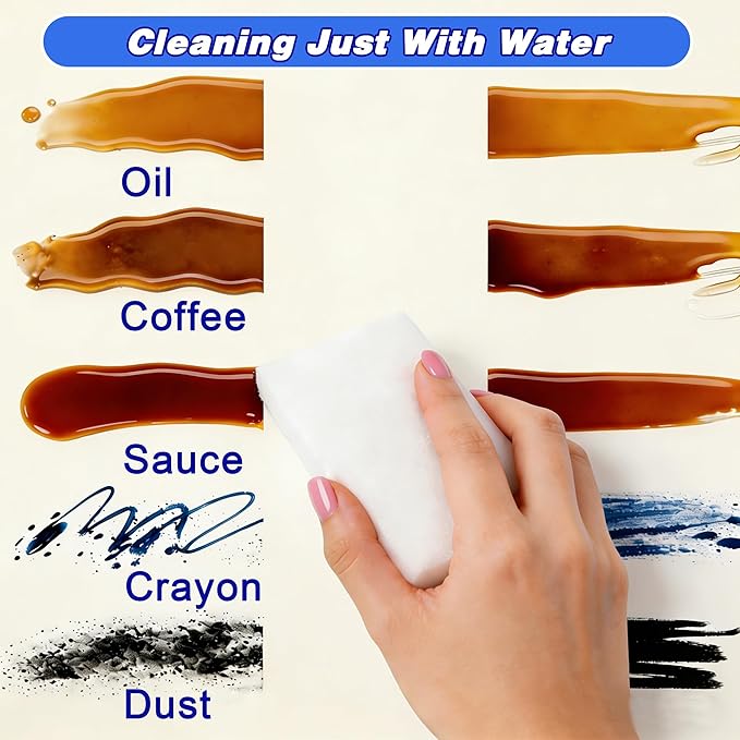 20 Pack Magic Cleaning Sponge Erasers, Non-Scratch Melamine Sponge Bulk Multi-Surface Cleaner Melamine Form Cleaning Scrubber Pad Sponges for Household Wall Shoes Bathtub Door Shower Bathroom Kitchen