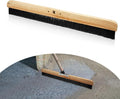 1 Pack 24 Inch Concrete Broom Finishing Tools Wood Backed, Polypropylene Bristles Brush Push Brooms Without Handle for Concrete Finishes Hard Floors