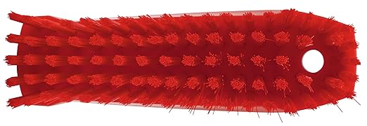 Vikan 64404 Brush,Nail,Stiff,PP/PBT,Red