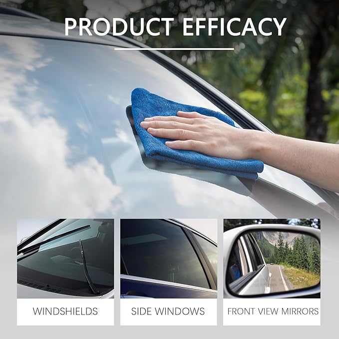CAPEDIEM 2026 NEW Automotive Oil Film Cleaning Brush for Car Windows,Glass Cleaning Board, Suitable for Windshield Glass Oil Film Remover, Car Windshield Cleaner (whith)