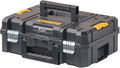 DEWALT TSTAK II Tool Box, Flat Top Tool Storage Case, Organizer Box Holds Up To 66 lbs, Flexible Platforms for Stacking, 13 Inch (DWST17807)
