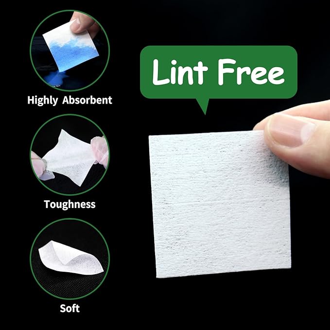 3000/1500PCS Gun Cleaning Patches+CLP Oil,2"x2" Lint Free Gun Cleaning Cloth,Professional Wipes for Shot Pistol/All Caliber of Firearms.Store in Box Can Store Gun Cleaning Kit,Choose Your Set