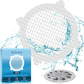 30 Pack Disposable Shower Drain Hair Catcher Shower Drain Mesh Stickers, Bathroom, Bathtub, Kitchen, Sink, for Human and pet Hair