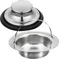2 Pack Kitchen Sink Drain Strainer with Handle 4.5 inch Diameter, Rust Free (Kitchen Sink Stopper)