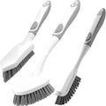 Scrub Brush for Cleaning-3 Pack Heavy-Duty Scrub Brushes Set Shower Scrubber Brush,Grout Brush,Scrubbing Brush with Stiff Bristles for Bathroom,Bathtub,Tile,Floor,Grout,Sink,Swimming Pool