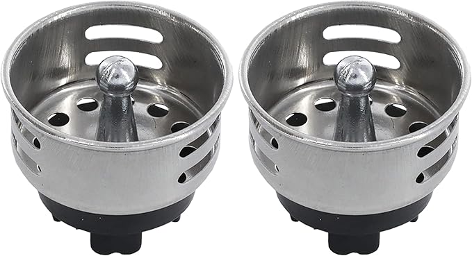 Danco 88328 1-1/2" Mobile Home/RV Sink Strainer, Chrome (Pack of 2)