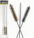 3 Piece Set of 16-Inch Tube Cleaning Brushes Copper, Stainless, Nylon for Various Surface Use (1-Inch Diameter)