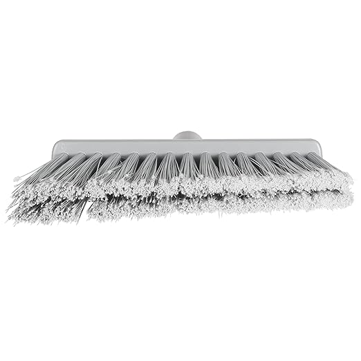 Vikan 291688 Split Bristle Angle Head Broom, 11.4", Gray