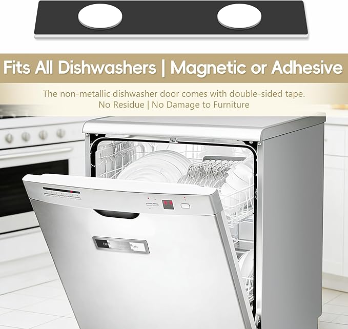 Dishwasher Magnet Clean Dirty Sign, Stainless Steel Magnetic Clean Dirty Dishwasher Sign,Matte Brushed Surface Cleaning/Dirt Indicator with Strong Magnet, Home Kitchen Organizer (Brushed Silver)