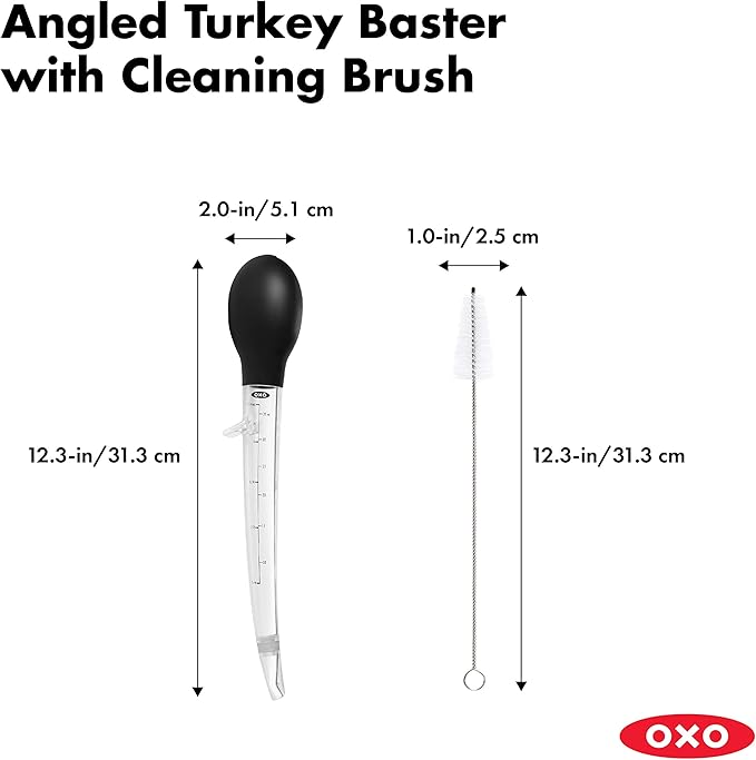 OXO Good Grips Angled Turkey Baster with Cleaning Brush
