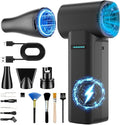 Electric Air Duster, 800000RPM max 1.1lbs Wind Force Brushless Motor, Super Power Compressed Air Duster, 3-Gear Dust Blower, Fast Charging, Electric Duster for PC, Car, House, Outdoor