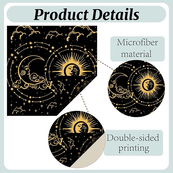 CREATCABIN 6 Packs Thickened Glasses Cleaning Cloth Elegant Flower Design