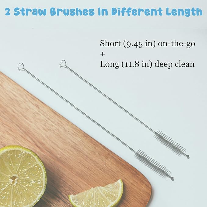 4 Pack Bottle Brush Cleaner Water Bottle Brush Cleaning Kit Straw Cleaner for Owala Freesip, Bottle Cleaner for Stanley Silicone Brush for Tumbler Sport Bottles, Water Bottles