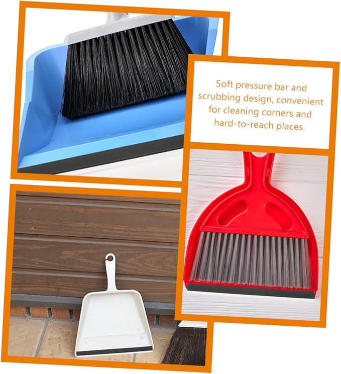 Angoily Dustpan Replacement Edge Strip 2-Pack Soft Rubber Lip Protector for Garbage Shovel Dust Pan Repair Cleaning Floors and Corners