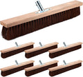 Vesici 6 Pcs Scrub Deck Brush Broom Heads Heavy Duty 19.7 x 2.4 Inch Replacement Large Wide Brooms for Outdoor Concrete Shop Boat Industrial Push Garage Driveway Farmhouse Livestock Cleaning Scrubber