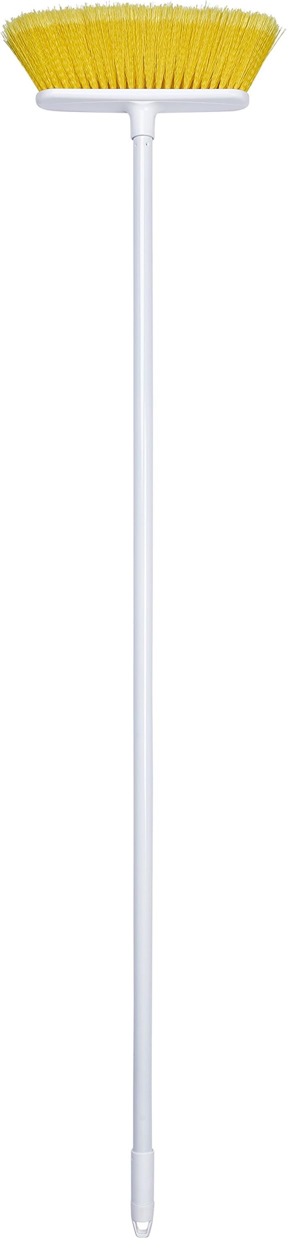 The Original Soft Sweep Magnetic Action Broom Assorted Colors with White Metal Handles (1 Broom)