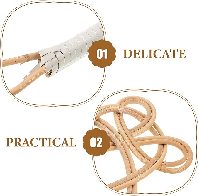 Rattan Dusting Brush Long Handle Quilt Duster for Home Cleaning Mattress Dust Removal Handmade Two-Strand Rattan Dust Remover for Indoor and Outdoor Use