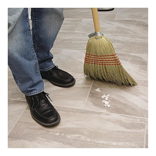 Boardwalk Corn/Fiber Brooms, Corn/Yucca Bristles, 53.5" Overall Length, Natural, 6/Carton