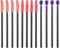12 Pcs Silicone Nook and Cranny Brush Crevice Cleaning Brushes 3 Styles Sewing Machine Cleaning Brushes Tiny Brush for Sewing Machine, Keyboard, Small Spaces, Orange Purple Red