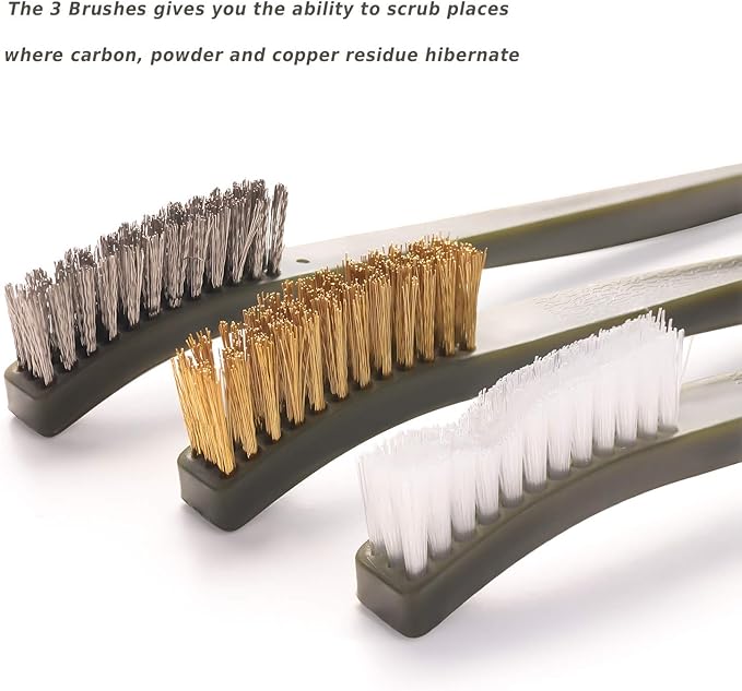 Gun Cleaning Brushes Picks Kit Set Brass Copper Steel Nylon Stainless Steel Ploymer Pick Set Bristle Brushes