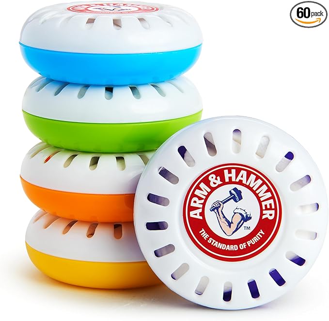 Munchkin Arm and Hammer Nursery Fresheners, Assorted Scents of Lavender or Citrus, Green 60 Count, Pack of 12