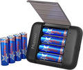 Rechargeable AA Lithium Batteries with Box, Double A Battery Rechargeable 8 Count 1.5V 3600mWh,Long Lasting Lithium ion Batteries with Ultra Thin Charging Storage Box for Blink Xbox