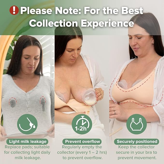 haakaa Petal Soft Silicone Milk Collector丨Discreet Leak-Protection Breast Milk Saver, Reusable Breast Shells Milk Collection Cup for Breastfeeding with Cleaning Brush- 1PC