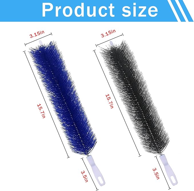 4 Pcs Fan Cleaner,Bendable Fan Duster,Comes with a Small Dusting Brush,Fan Brush,for Cleaning,Dust-Removing,Fan Cleaning Brush Suitable for Floor Fans,Exhaust Fns,AC Vents,Curtains,Blinds,(Blue)