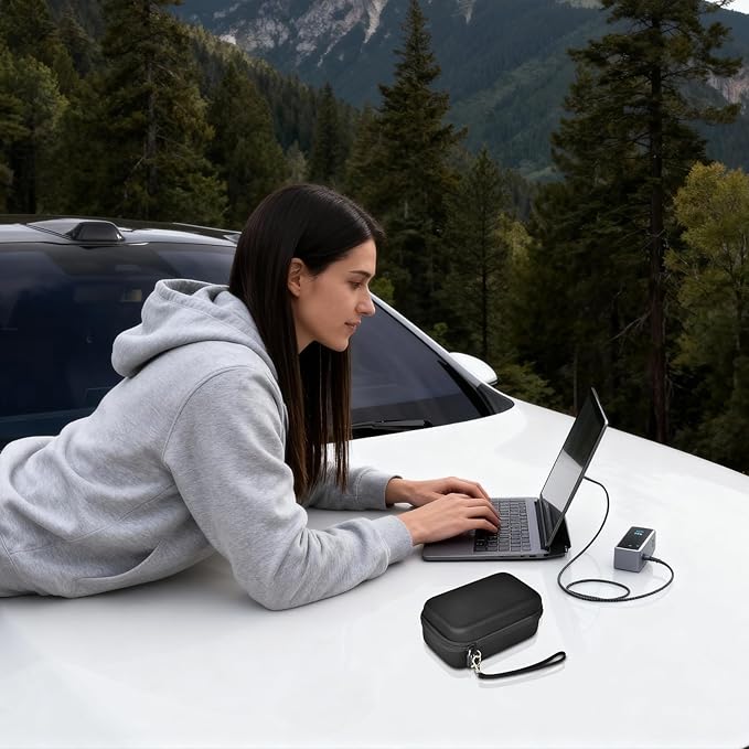 Power Bank Case Compatible with Anker Prime 26,250 Power Banks, Customized Storage Organizer for 26K,300W Power Bank and 100W Charging Base, Cable for Business Travel & Outdoor Use (Box Only)