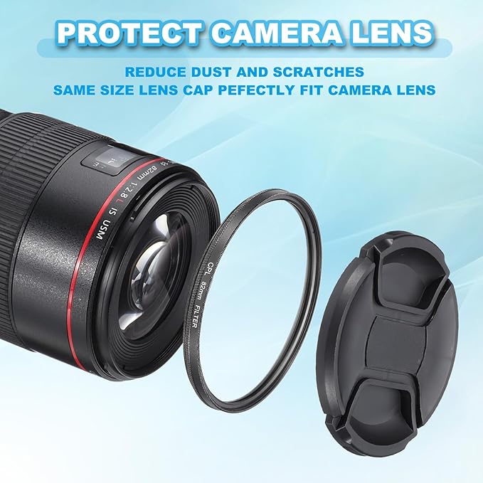 MECCANIXITY 30.5mm Circular Polarizer Filter, Double Sided Multi-Layer Coatings Polarizing Filter with Cleaning Cloth for Camera Lens