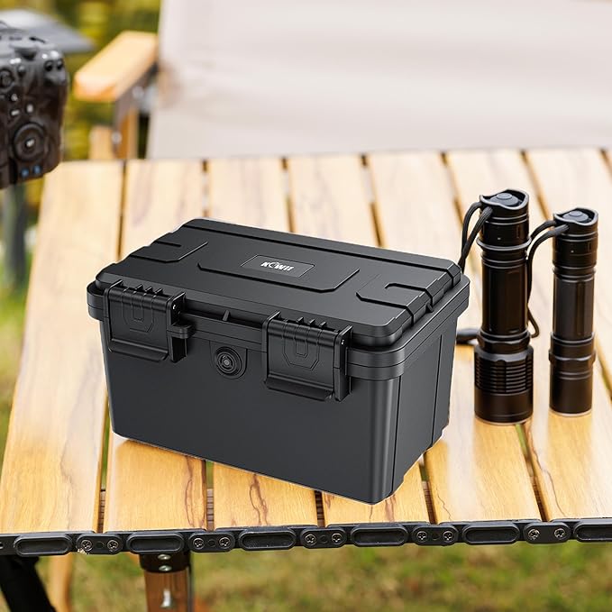 KIWIFOTOS 28 Slots 18650 Battery Organizer Case, IP67 Waterproof Protective Hard Case, Explosionproof Shockproof Battery Holder Box Outdoor Batteries Carrying Case Container