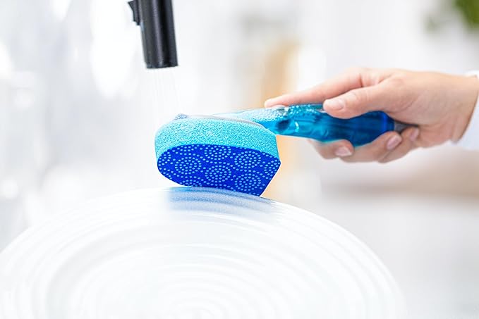 Scotch-Brite Scrub Dots Non-Scratch Dishwand Refills, Dishwand Refills for Cleaning Kitchen, Bathroom, and Household, Non-Scratch Refills Safe for Non-Stick Cookware, 18 Dishwand Refills