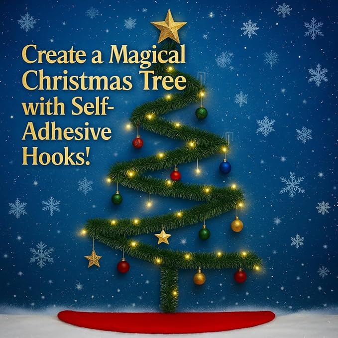 12 PCS Self Adhesive Hooks for Hanging - 33lb Max, Transparent Stick on Hooks for Coat & Towel - Sticky Hooks for Hanging Heavy Duty Picture, No Damage Wall Hook for Bathroom, Kitchen, Ceiling & Key