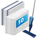 50 Pack Disposable Microfiber Cleaning Mop Pads for Bona Mop Series, Heavy Duty Disposable Sweeping Pad Replacement Refill