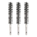 HARFINGTON 3pcs Stainless Steel Bore Brush 17mm Dia Cleaning Wire Brush with Handle 1/4 Inch Hex Shank for Tubes, Ports, Bearings