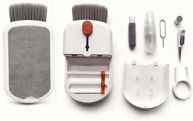 Keyboard Cleaning Kit, Screen Cleaning Brush Tool, Multi-Function PC for Mechanical Keyboard, Laptop, Computer Monitor, Phone Screen,Earbuds and Charging Case