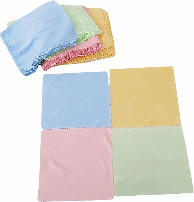 100pcs Microfiber Glasses Cleaning Cloth Fiber Material for Wiping Glasses Camera Lens and Mobile Phone 5.1 * 5.1 inch