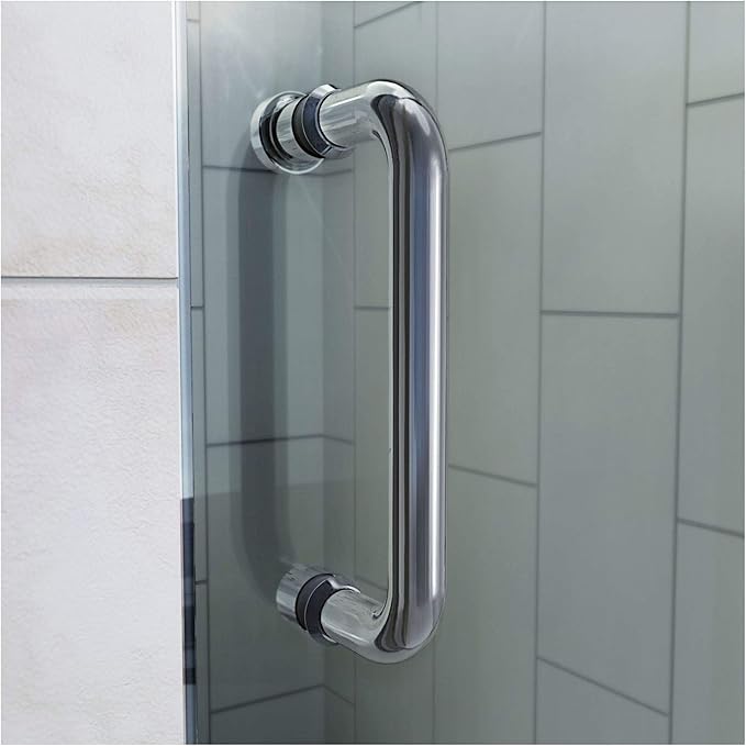 DreamLine Flex 44 - 48 inch W x 72 inch H Semi-Frameless Pivot Shower Door in Chrome