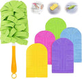 Electrostatic Dusters for Cleaning, 360° Electrostatic Duster Refills, Washable & Reusable Microfiber Duster Refills, Multi-Surface Cleaning Tool for Cleaning Home, Blinds (1 Handle + 5 Refills)
