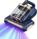 Powerful UV Bed Vacuum Cleaner, Bedroom Guard - Multifunctional Wireless Handheld Mattress Vacuums Cleaners, 13Kpa Heating Cordless Vacuum Cleaner Handheld for Bed, Sofa & Carpet (Blue)