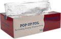 Aluminum Foil Sheets, 500 Sheets, 12 x 12inch/sheet, Precut Aluminum Foil Wraps, Pop-Up Interfolded Foil Sheets for Baking, Grilling, Roasting, Cooking or Storing Food, Large, Silver