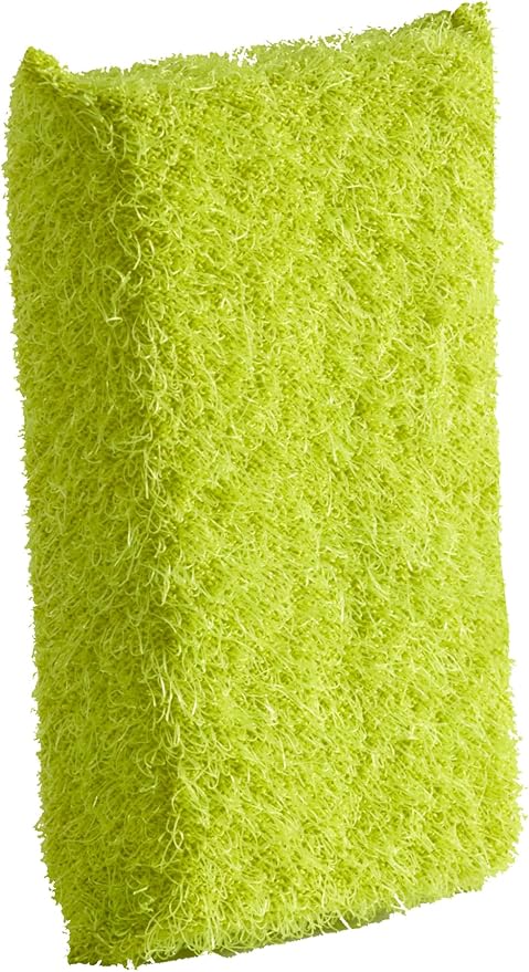 Casabella Multicolor Cellulose Scrub Sponges, Pack of 3, Blue/Yellow/Pink, 3 Count