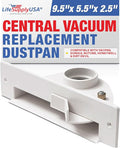 LifeSupplyUSA Central Vacuum Automatic Vac Dust Pan Sweep Inlet Valve White