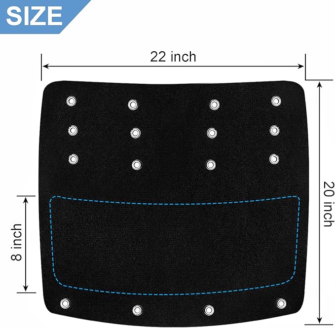 OKBA RV Step Covers,Camper Step Cover for 22 Inch RV Camper 8-10" Deep Radius Stairs Only - 3 Pack Black Stair Carpet
