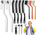 12Pcs Crevice Cleaning Brush Set, Hard Bristle Cleaning Tool with Scraper, Grout Brush kit for Bathroom, Kitchen, Sink, Faucet, Window Grooves, Bottles, Blenders
