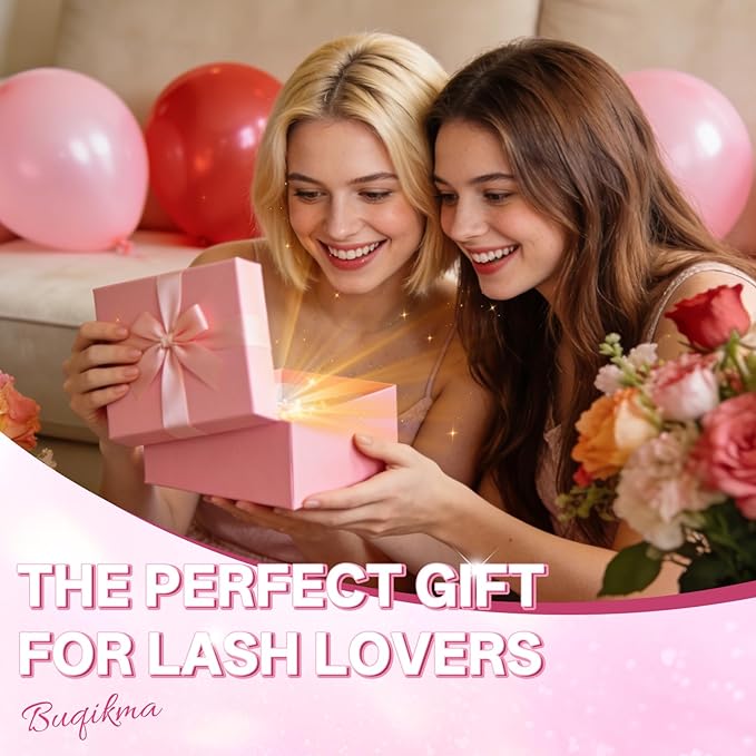 Buqikma Lash Shampoo Kit - Eyelash Extension Cleanser for Extensions 60ML with Rechargeable Handheld Lash Fan Dryer Mascara Brush Rinse Bottle Makeup Cleansing Foam for Lash Care