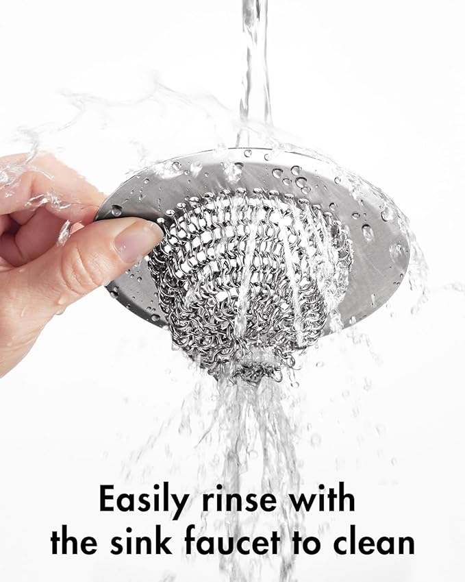 Revolutionary Kitchen Sink Drain Strainer, Patented Reversible Kitchen Sink Strainer, 304 Stainless Steel Sink Strainer Basket, Anti-Clogging & Handmade, Fit US Standard 3-1/2'' Sink Hole