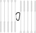 10 Straw Cleaner Brush Extra Long - Set of 10 Metal Straw Cleaner - Straw Cleaning Brush for Reusable Straws